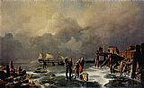 Ufer des zugefrorenen Meeres by Andreas Achenbach